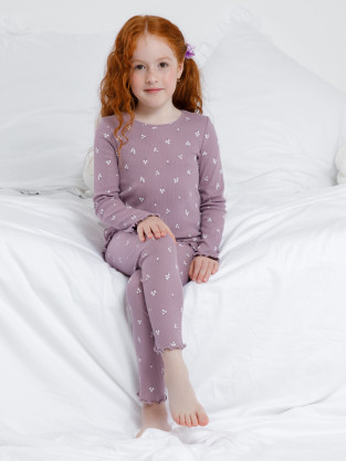 Пижама для девочки, артикул: К 1618, цвет: розовый