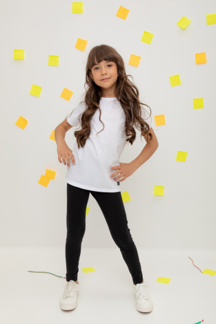 Лосины для девочки, артикул: К 400580/1, цвет: черный