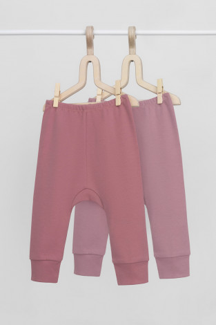 Брюки для новорожденных, артикул: К 4718-2уп, цвет: розовый