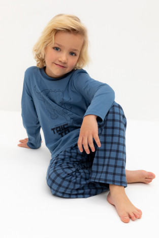 Пижама для мальчика, артикул: К 1600, цвет: синий