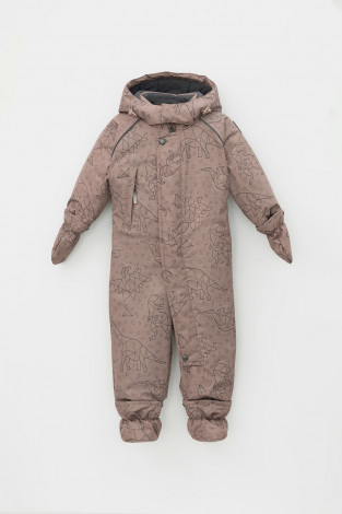 Комбинезоны утепленные для мальчика, артикул: ВК 60041/н/16 Ал, цвет: коричневый