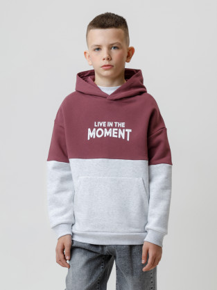 Худи для мальчика, артикул: КР 302214, цвет: коричневый