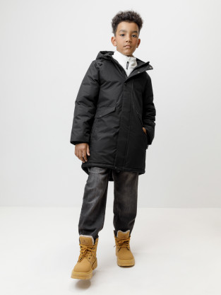 Пальто, плащи для мальчика, артикул: ВК 36097/4 ГР, цвет: темно-серый