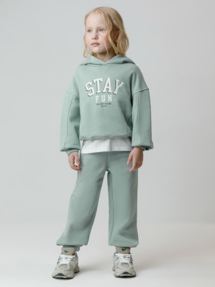 Брюки для девочки, артикул: КР 400848, цвет: голубой