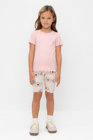 Велосипедки для девочки, артикул: КР 400797, цвет: бежевый