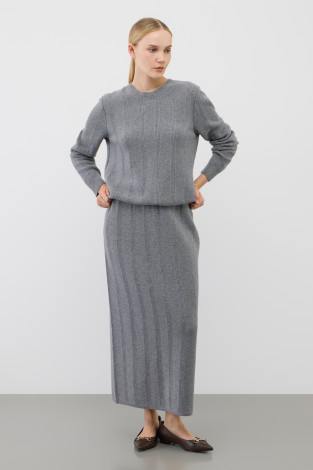 Юбки женские для мам, артикул: ЕВ 751/ш, цвет: серый