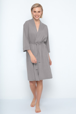 Халаты женские для мам, артикул: Е 50018, цвет: светло-серый5