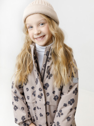 Куртка для девочки, артикул: ВК 32190/н/1 УЗГ, цвет: бежевый