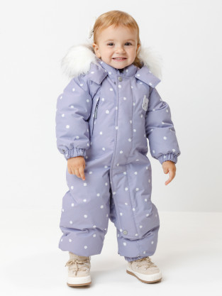 Комбинезоны утепленные для девочки, артикул: ВК 60103/н/6 УЗГ, цвет: фиолетовый