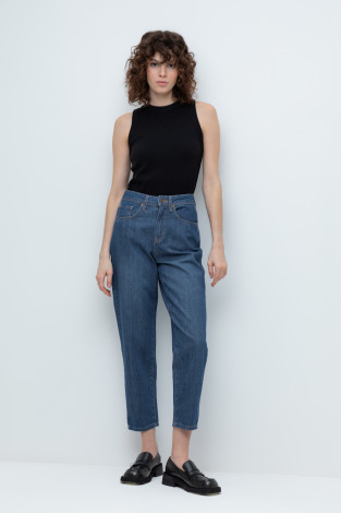 Брюки женские для мам, артикул: ЕТ 40003/2 ВСТ, цвет: синий