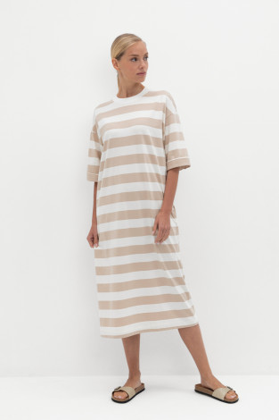 Платья женские для мам, артикул: ЕВТ 5040, цвет: бежевый
