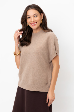 Джемперы женские для мам, артикул: ЕВ 30181/ш, цвет: бежевый