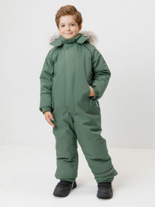 Комбинезоны утепленные для мальчика, артикул: ВК 60102/8 ГР (122-158), цвет: зеленый