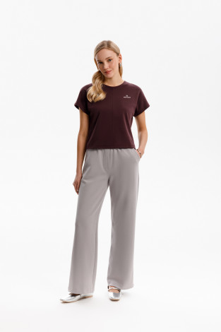 Брюки женские для мам, артикул: ЕВТ 4144, цвет: светло-серый5