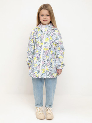 Куртка для девочки, артикул: ВК 32118/н/4 УЗГ, цвет: белый