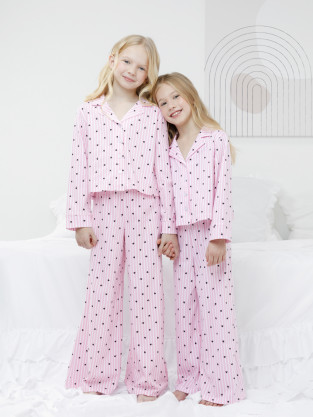 Пижама для девочки, артикул: МП 1668, цвет: розовый