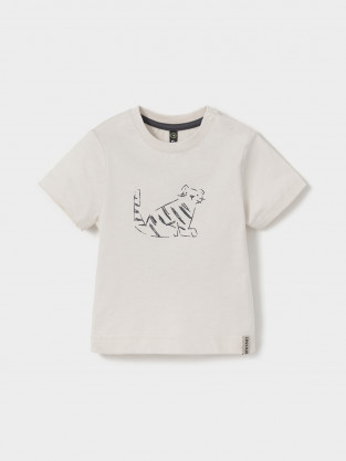 Футболка для мальчика, артикул: КР 303036, цвет: светло-бежевый
