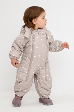 Комбинезоны утепленные для девочки, артикул: ВК 60094/н/6 УЗГ, цвет: коричневый