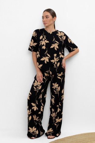 Брюки женские для мам, артикул: ЕВТ 4069, цвет: черный3