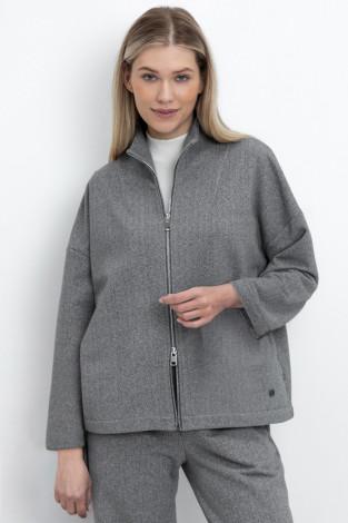 Жакеты, куртки женские для мам, артикул: ЕВТ 3250, цвет: серый