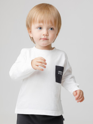 Лонгсливы для мальчика, артикул: КР 302847, цвет: сахар