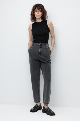 Брюки женские для мам, артикул: ЕТ 40005 ВСТ, цвет: серый