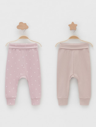 Брюки для новорожденных, артикул: К 400715-2уп, цвет: розовый