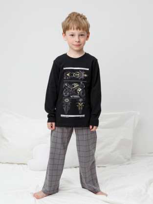 Пижама для мальчика, артикул: К 1600, цвет: черный3