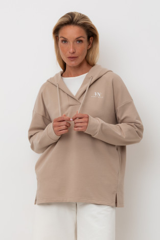 Толстовки женские для мам, артикул: ЕВТ 3302, цвет: бежевый