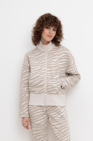 Жакеты, куртки женские для мам, артикул: ЕВТ 3207, цвет: бежевый