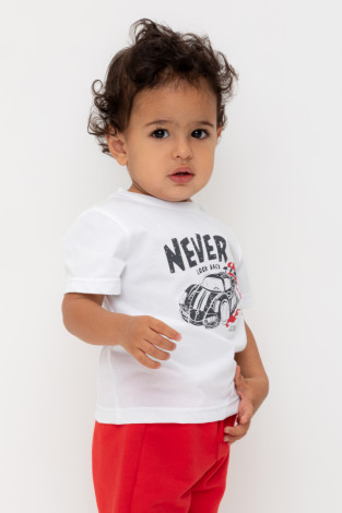Футболка для мальчика, артикул: КР 302719, цвет: белый