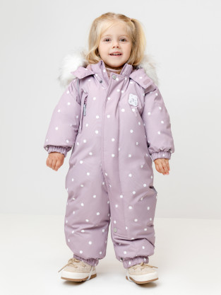 Комбинезоны утепленные для девочки, артикул: ВК 60103/н/7 УЗГ, цвет: розовый