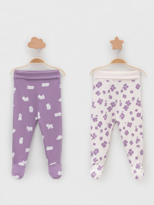 Ползунки для новорожденных, артикул: К 400220-2уп, цвет: фиолетовый