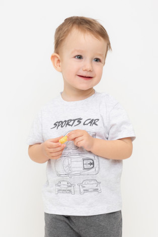 Футболка для мальчика, артикул: КР 302628, цвет: светло-серый5