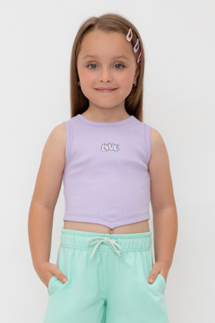 Футболка для девочки, артикул: КР 302694, цвет: фиолетовый