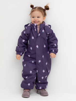 Комбинезоны утепленные для девочки, артикул: ВК 60085/н/53 Ал, цвет: фиолетовый