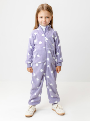 Комбинезон для девочки, артикул: ФЛ 60005/н/5 ГР, цвет: фиолетовый