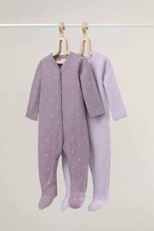 Комбинезон для новорожденных, артикул: К 6523-2уп, цвет: фиолетовый