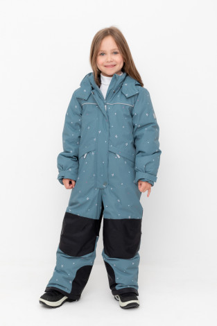 Комбинезоны утепленные для девочки, артикул: ВК 60123/н/1 ГР (92-122), цвет: зеленый