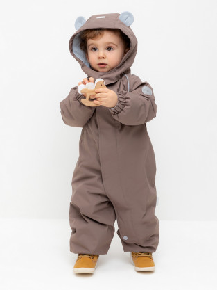 Комбинезоны утепленные для мальчика, артикул: ВК 60108/3 УЗГ, цвет: кофейный