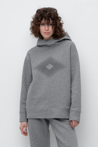 Джемперы женские для мам, артикул: ЕВТ 3249, цвет: серый