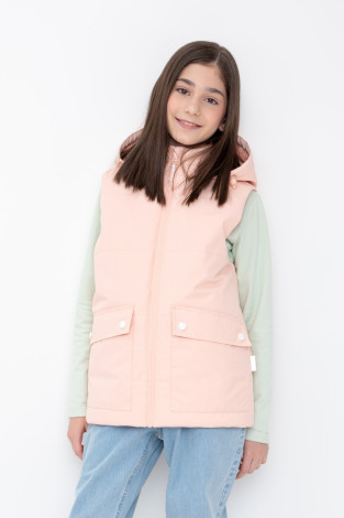 Жилет для девочки, артикул: ВК 35011/7 ГР, цвет: розовый