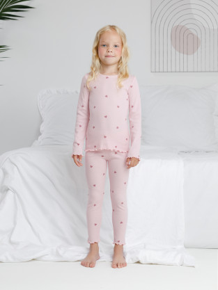 Пижама для девочки, артикул: К 1618, цвет: розовый