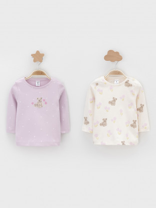 Джемпер для новорожденных, артикул: К 301944-2уп, цвет: светло-розовый