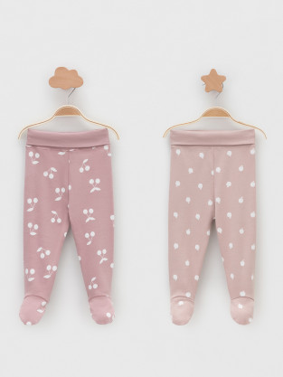 Ползунки для новорожденных, артикул: К 400220-2уп, цвет: розовый