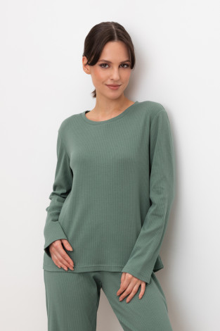 Джемперы для дома для мам, артикул: Е 30094, цвет: зеленый