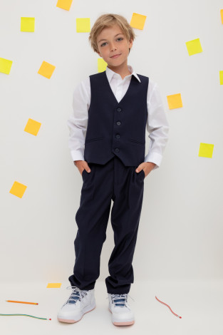 Брюки для мальчика, артикул: ТК 46142, цвет: синий