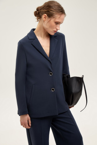 Жакеты, куртки женские для мам, артикул: ЕВТ 3291, цвет: синий