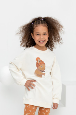 Джемпер для девочки, артикул: КР 302186, цвет: сливки2