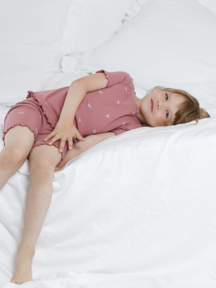 Пижама для девочки, артикул: К 1632, цвет: бордовый